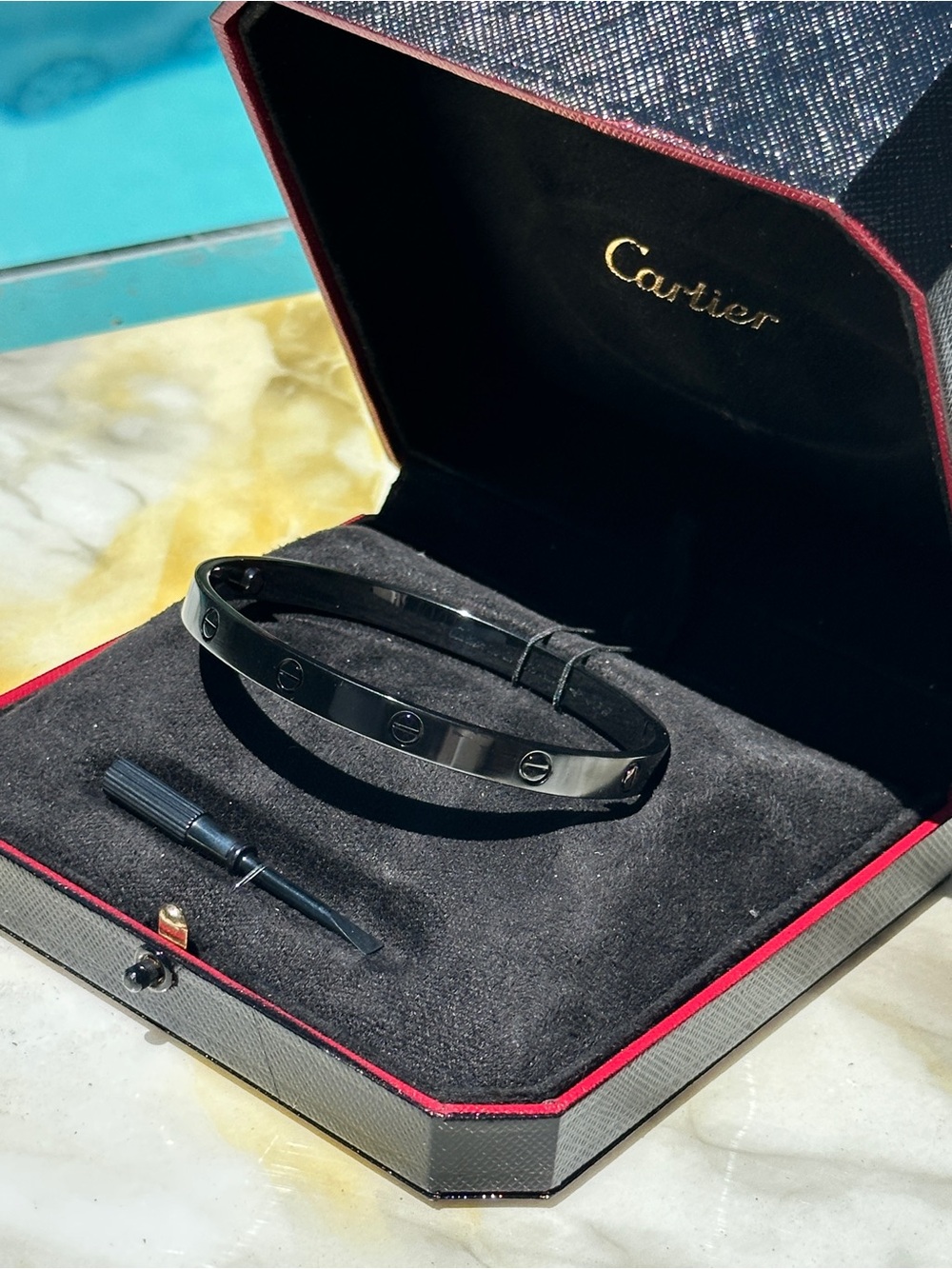 Cartier Black Love MAD Paris Bracelet with Black Box